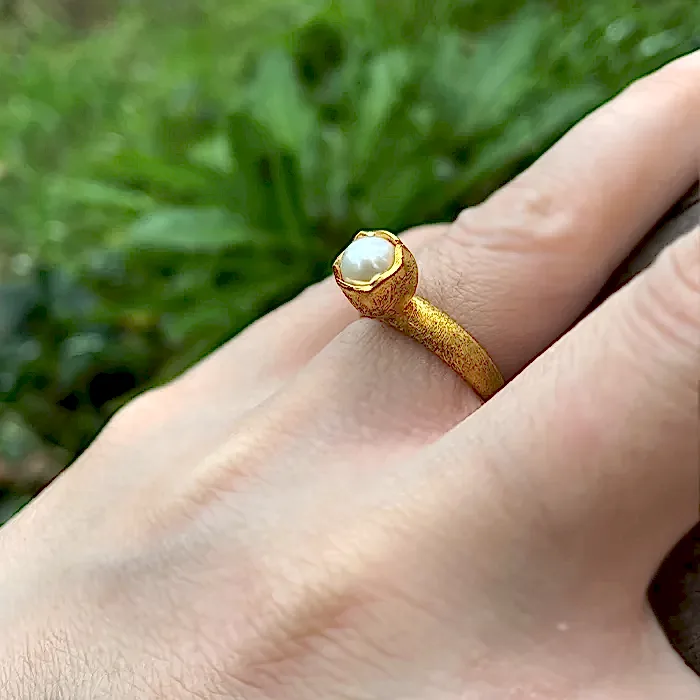 İnci Çiçeği Yüzük-857