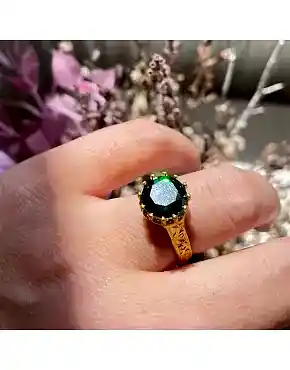 Anadolu Yeşil Taşlı Yüzük