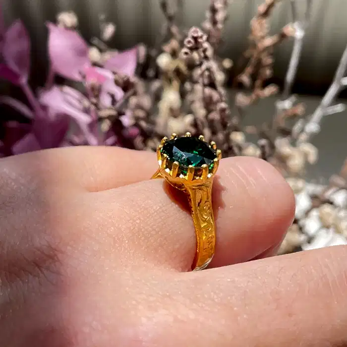 Anadolu Yeşil Taşlı Yüzük-908